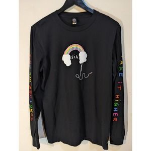 SIA Together We Can Take It Higher 2021 Movie Graphic Long Sleeve Shirt Sz M